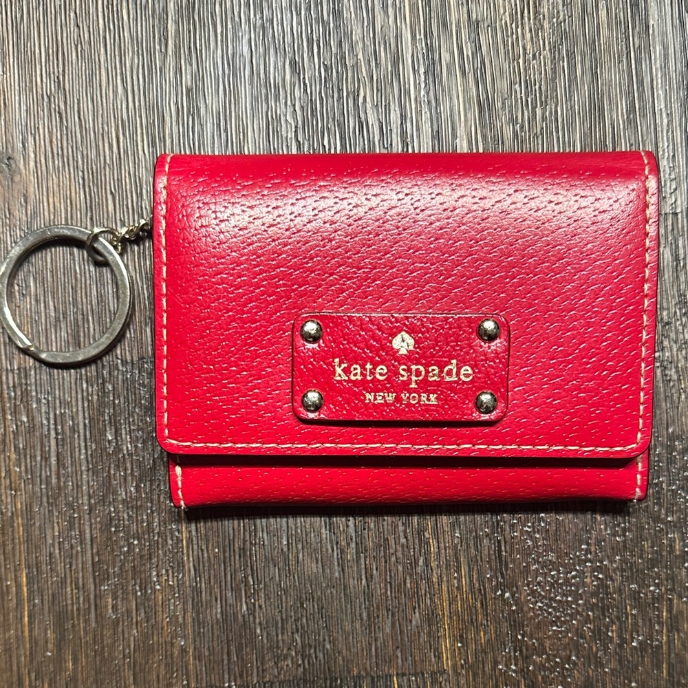 Kate Spade New York Mini Wallet Cherry like new